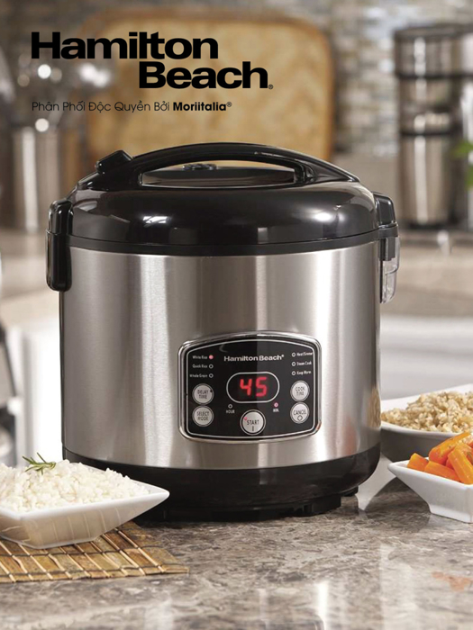 Nồi cơm điện Hamilton Beach 37541-IN 1.8L (Bạc)