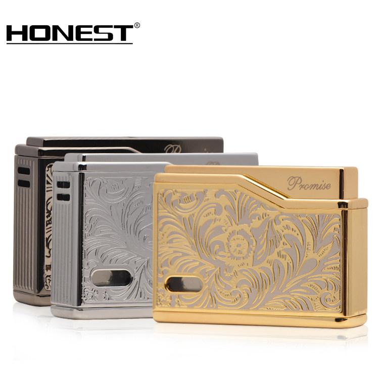 Hộp Quẹt Bật Lửa Khò Mai Xo Promise BN-215 Khắc Hoa Văn Họa Tiết Cao Cấp - Hộp Quẹt Họa Tiết (KHÔNG CHỨA XĂNG GAS)