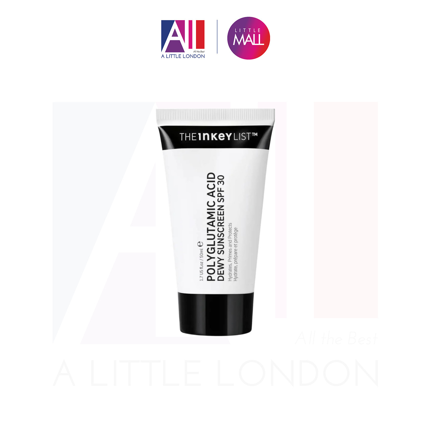 Kem chống nắng The Inkey List Polyglutamic Acid Dewy Sunscreen SPF30 - 50ml