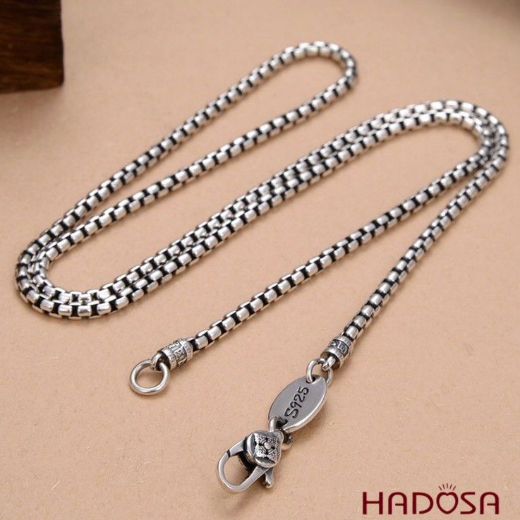 Thai nam round silver chain