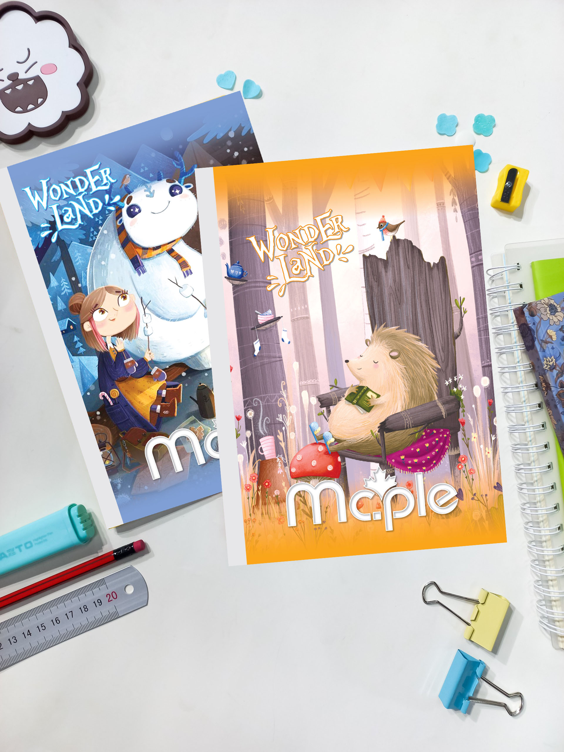 [MC.PLE] Vở Kẻ ngang B5 Mc.ple 120 trang WONDERLAND, định lượng 70gsm, độ trắng 92% ISO - Sổ tập vở chất lượng, bám mực tốt - MS2078