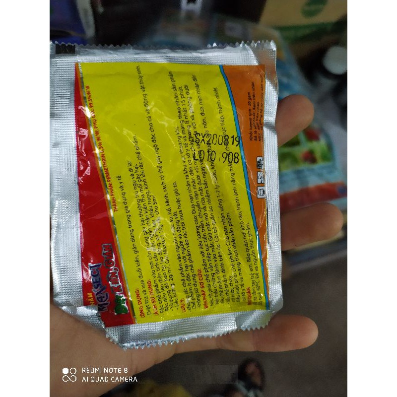 Thuốc rắc diệt kiến, gián, côn trùng Maxsect 20g