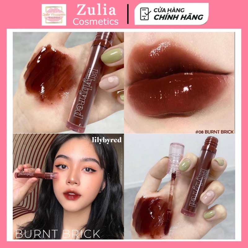 [FREE SHIP] Son Tint Bóng Lilybyred Glassy Layer Fixing Căng Tràn Môi 08