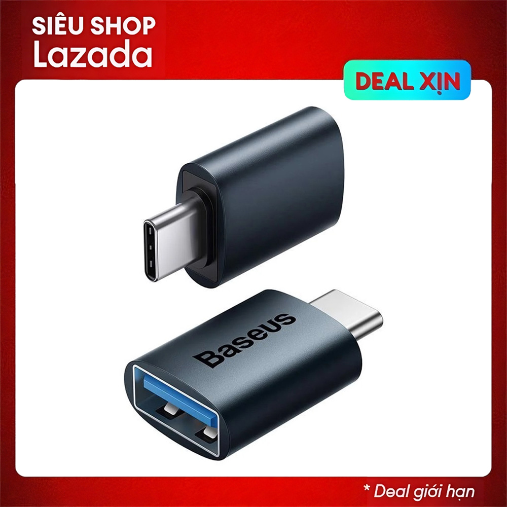 Đầu chuyển OTG cao cấp Baseus TypeC to USB-A LVL002