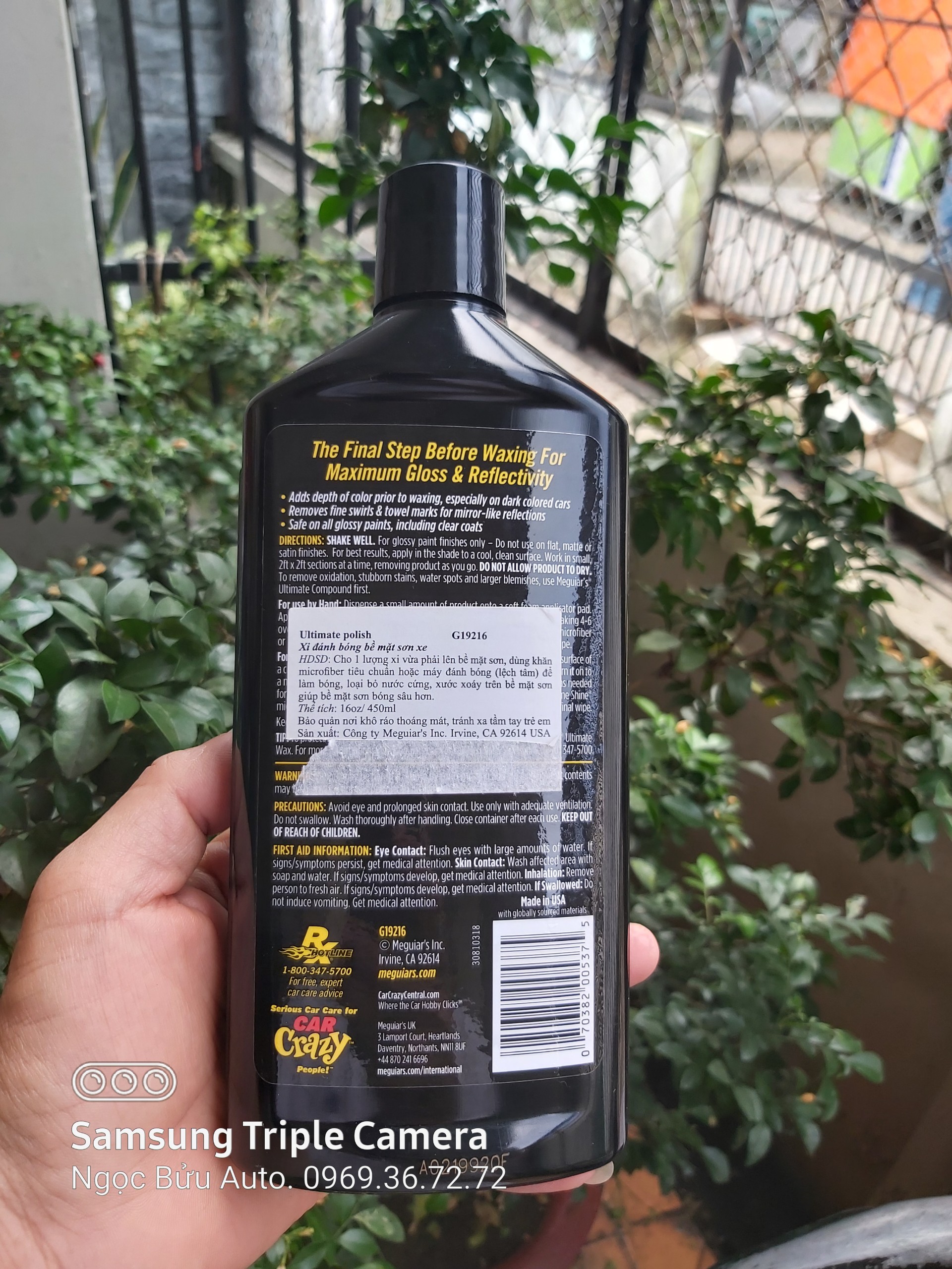 Meguiars Ultimate Polish - Xi Đánh Bóng - Bước 2