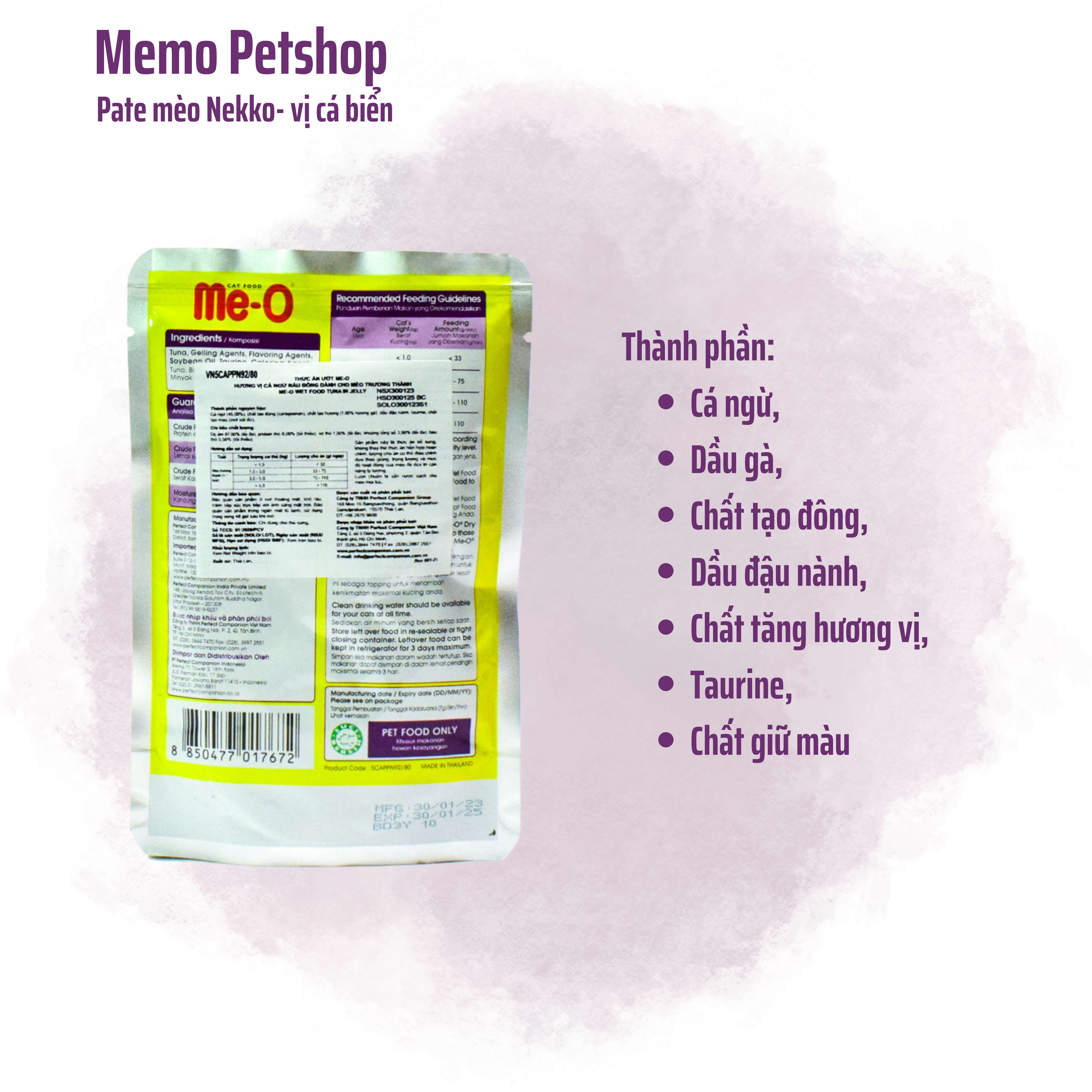 Pate Me-O Tuna in Jelly - 80g