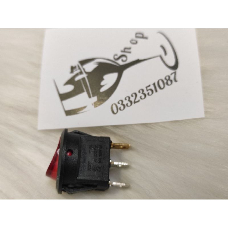 Công tắc 3 chân kcd 250v 10a có đèn