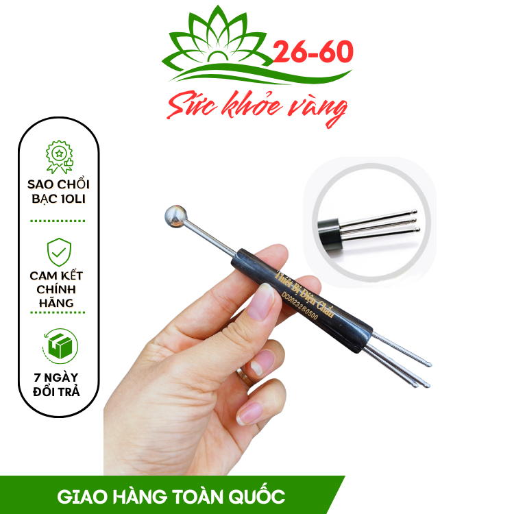 Sao chổi sừng bạc ta diện chẩn - đánh gió giải cảm - dụng cụ diện chẩn