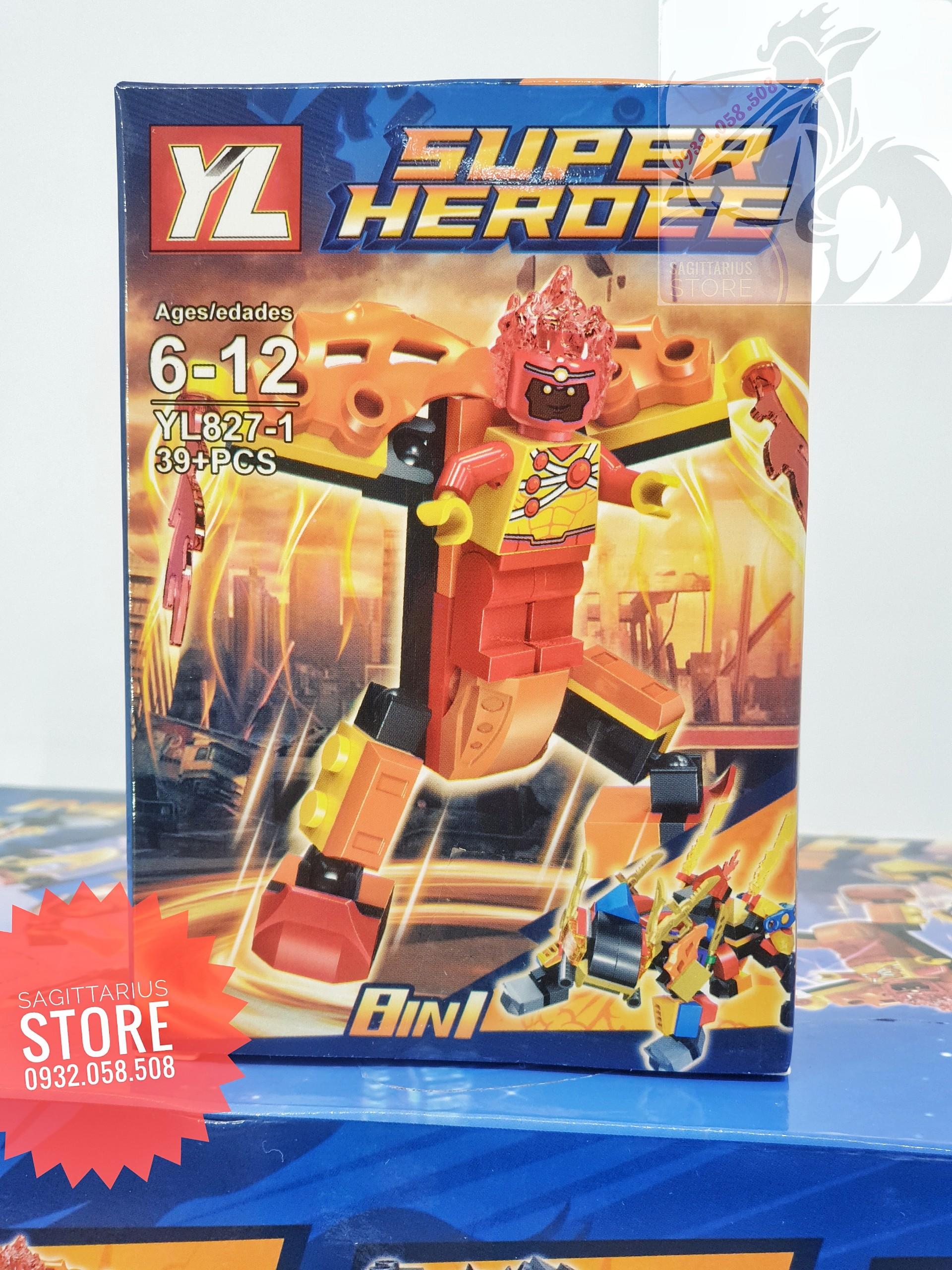 [HCM]Bộ Combo 8 Minifigures lắp ráp các siêu anh hùng Marvel