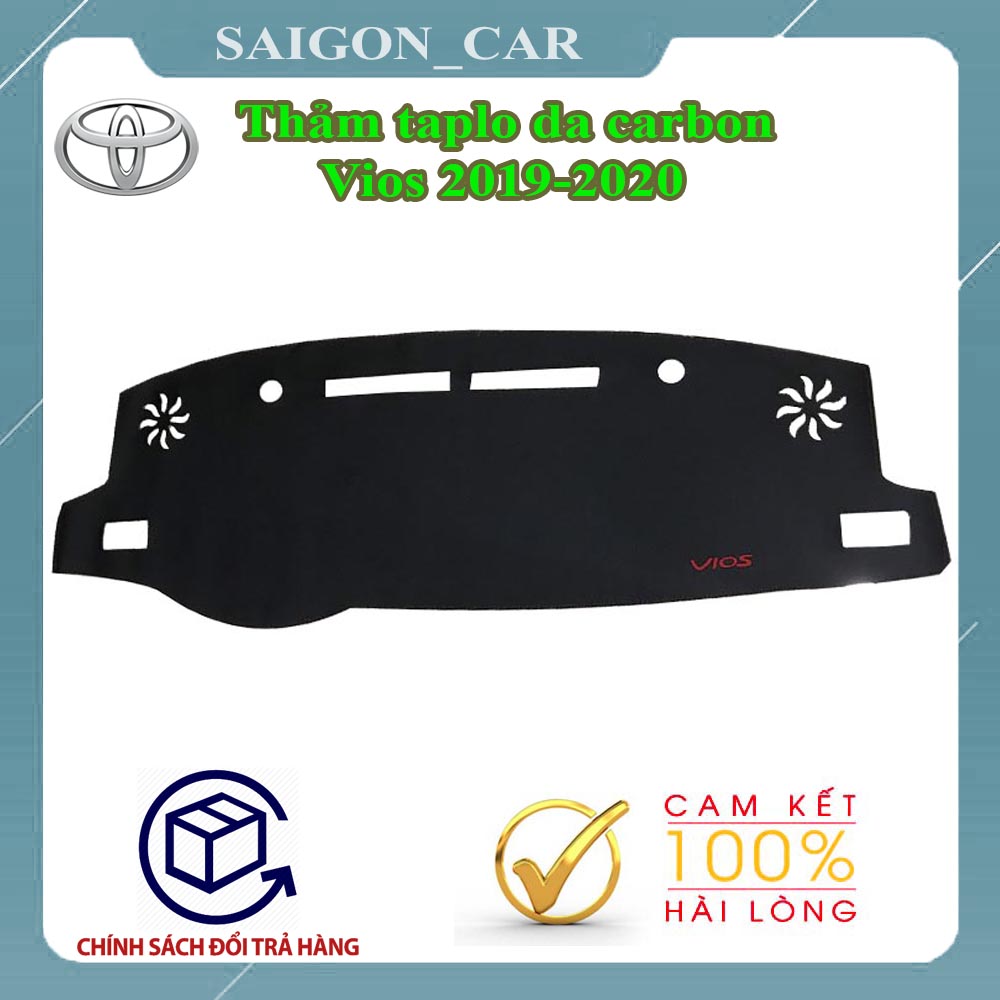 [HCM]Thảm taplo da Vios 2019-2024 chống nóng cho xe ô tô-có đế chống trượt giúp hấp thụ nhiệt đáng kể giảm chói ánh sáng kính lái giúp lái xe an toàn
