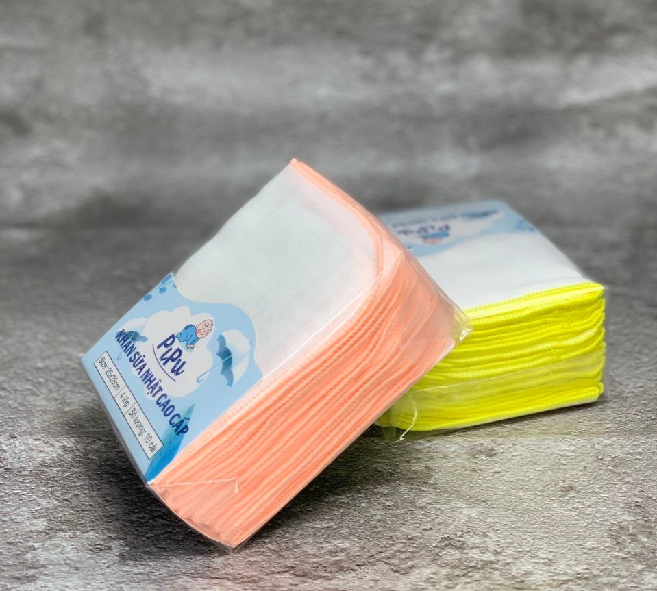 Combo 20 cái Khăn sữa nhật 4 lớp - 25 x28