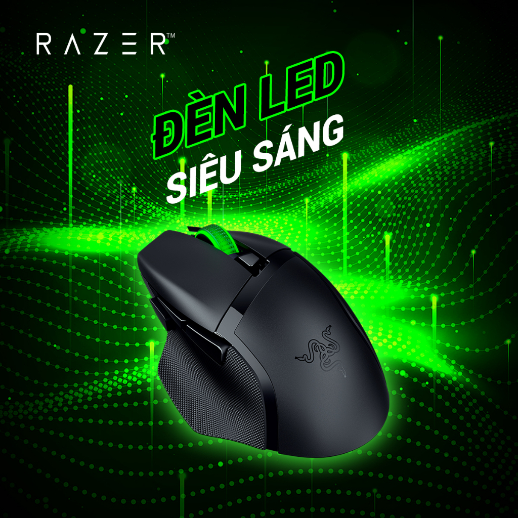 Chuột vi tính Razer Basilisk V3 X HyperSpeed/ RZ01-04870100-R3A1 - Hàng Chính Hãng