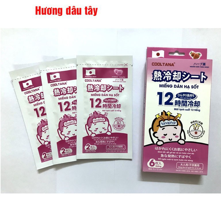 Miếng Dán Hạ Sốt Làm Mát Cho Bé Cooltana 6 Miếng