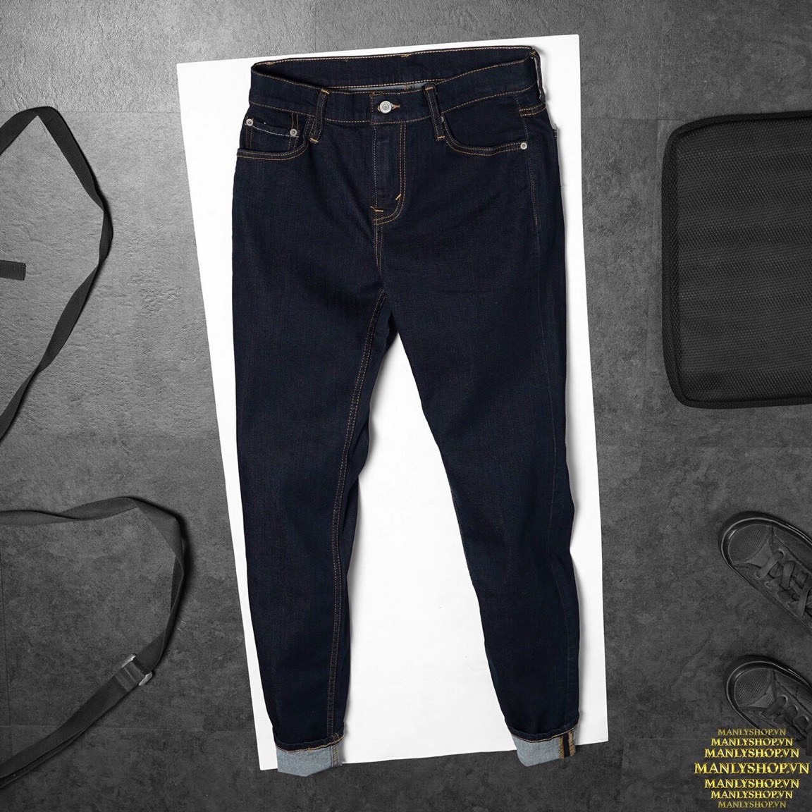 [HCM][hot..hot..hot] Quần jean nam cao cấp thiết kế trẻ trung phối rách táo bạo năng động Cheryshop94 ts182