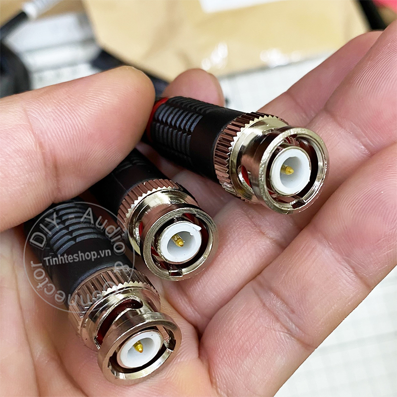 Đầu bấm BNC cho cáp đồng trục camera CCTV chuôi nhựa OD6mm - 1 chiếc
