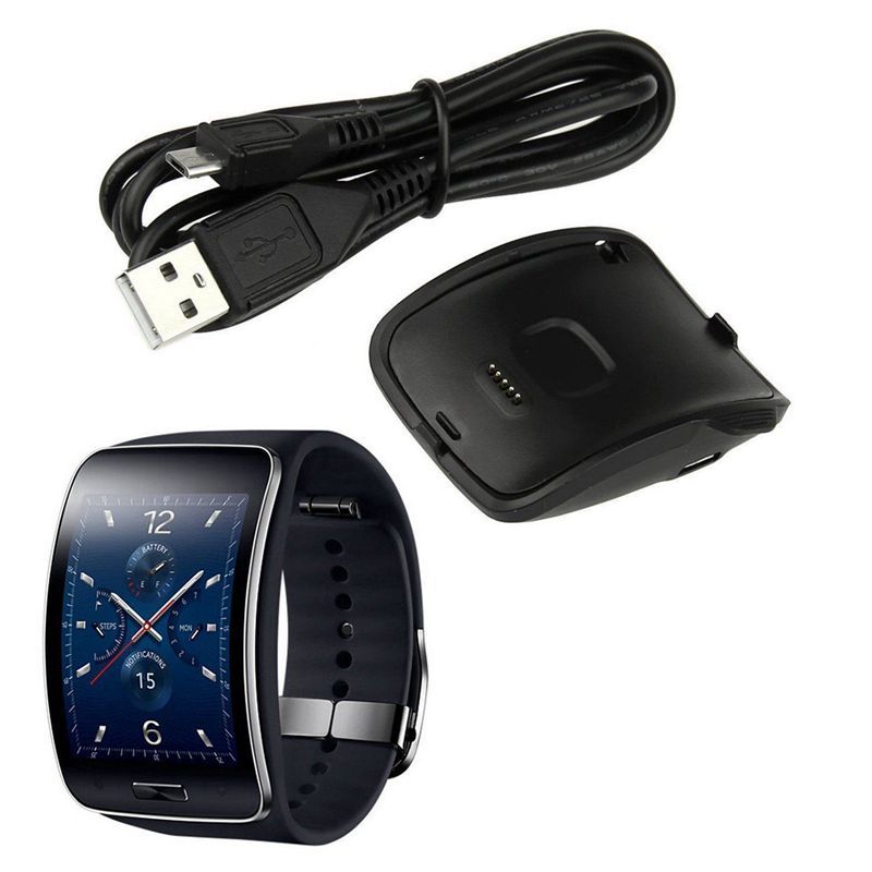 for Gear S R750 Charger,Upgraded Portable Charger Dock Cradle with USB Charging Cord for Samsung Gear S R750 Smart Watch (Gear S Charger)