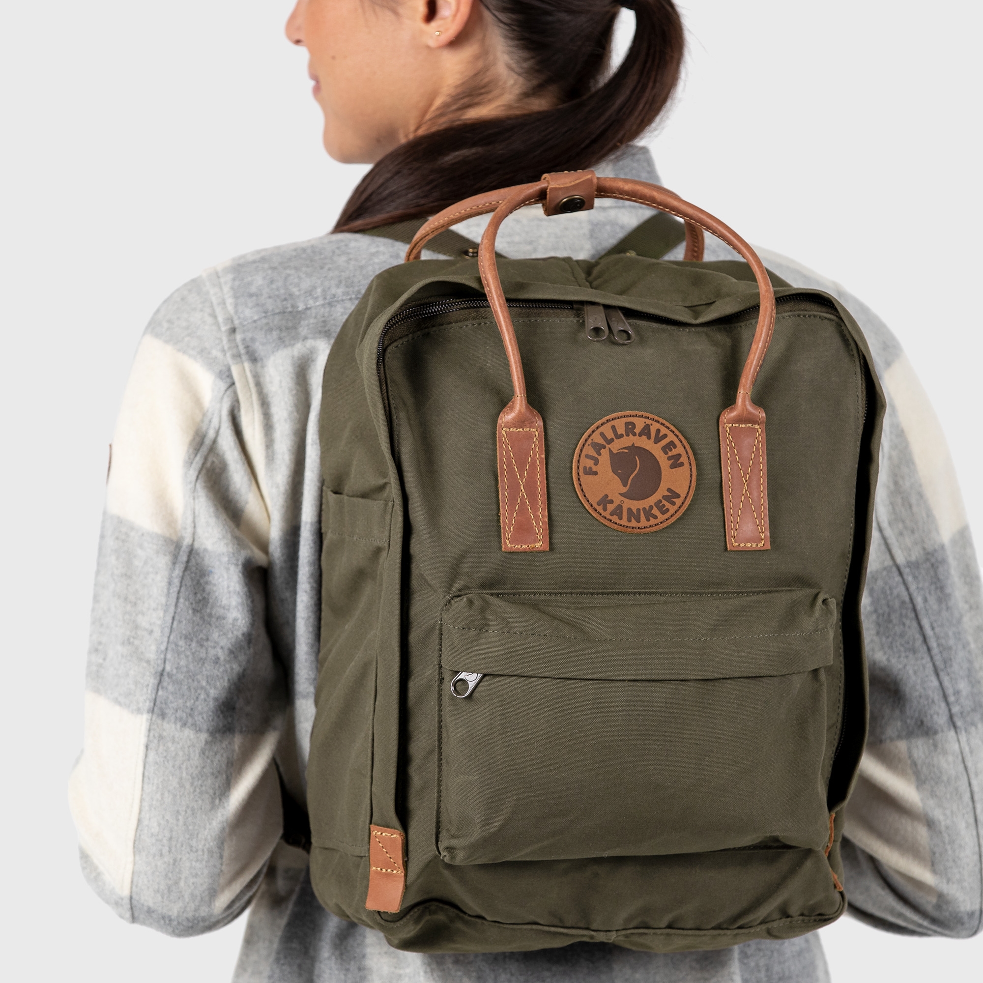 Balo Fjallraven Kanken No. 2 Dây Da