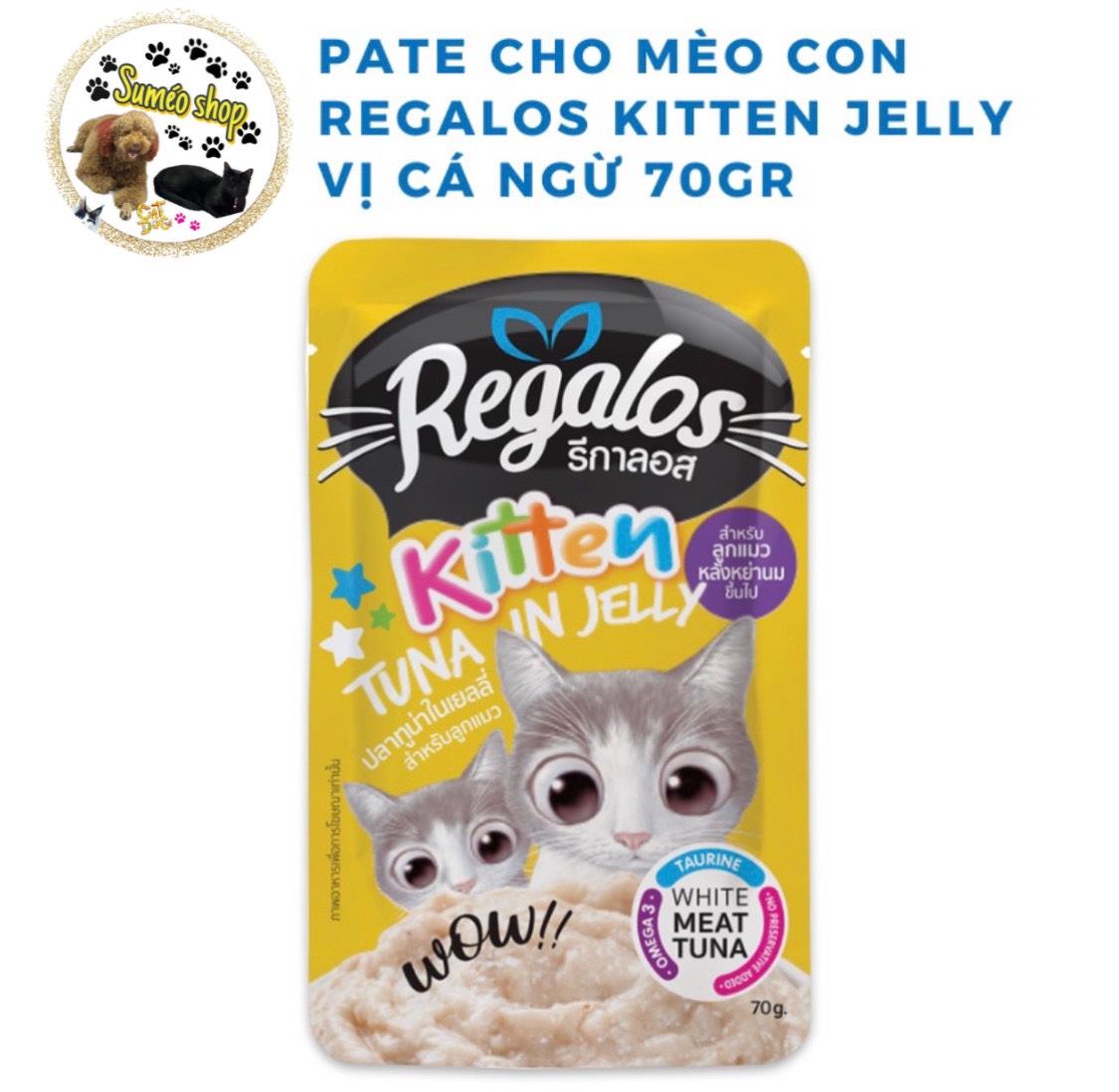 PATE REGALOS MỚI - GÓI 70GR dành cho mèo con