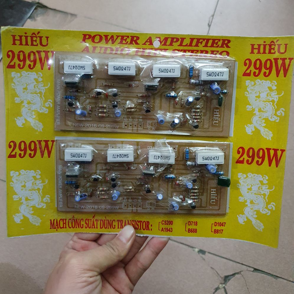 Bo công suất 8 sò 2 vế 299w