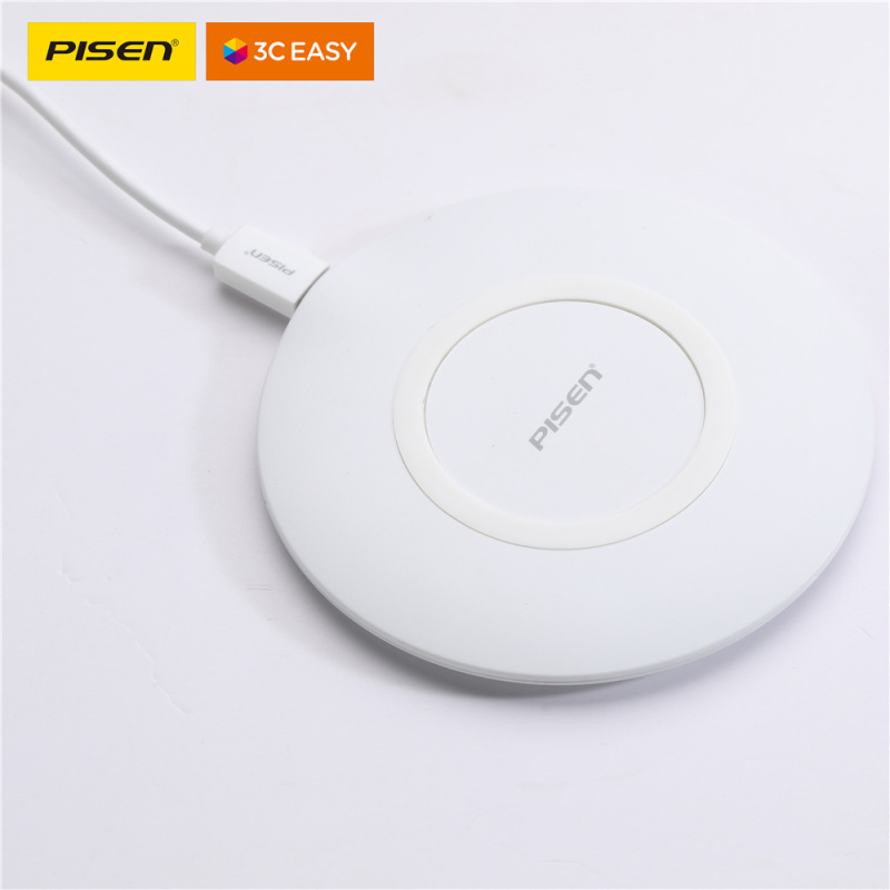 PISEN Ultrathin mini 15W quick charger with ultra-thin wireless quick charging base TS-C093