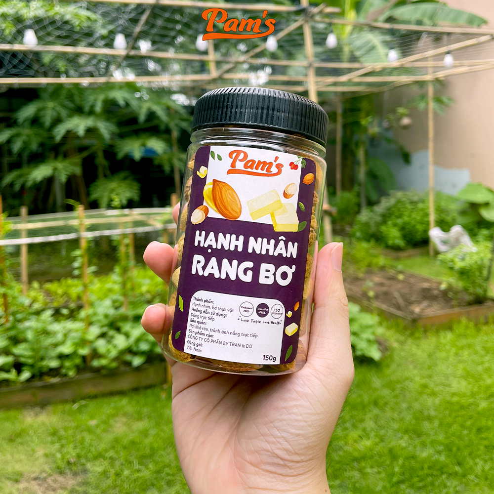 Hạnh nhân rang bơ nhập khẩu Mỹ Pams 150g/hũ