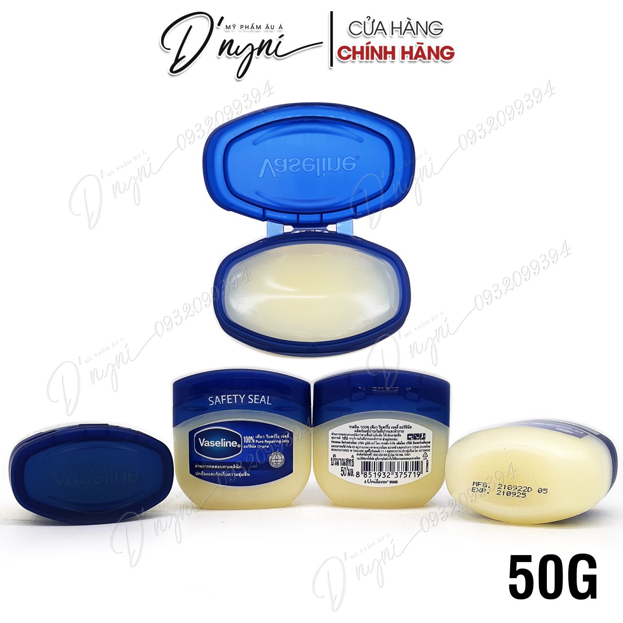 Sáp Dưỡng Ẩm Vaseline Thái Lan 50g