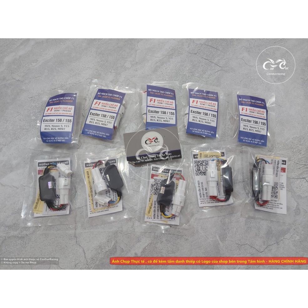 HÀNG MỚI VỀ - Mạch stop chớp F1 nhiều chế độ mẫu mới 2022 cho EX150 EX155 NVX NOUVO 5 , Y15 , R15, R25 MT07 CD68