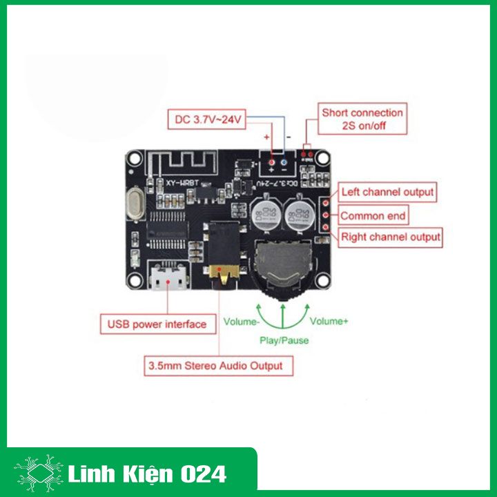 Module giải mã âm thanh bluetooth 5.0 XY-WRBT