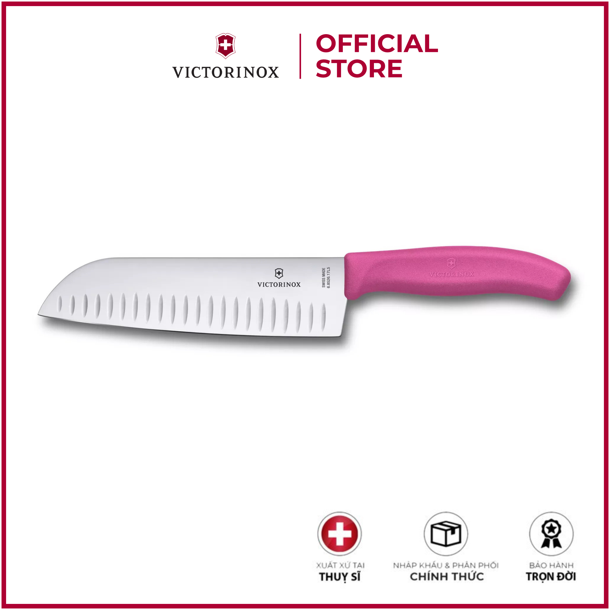 Dao bếp Victorinox Santoku knife fluted edge (17cm)
