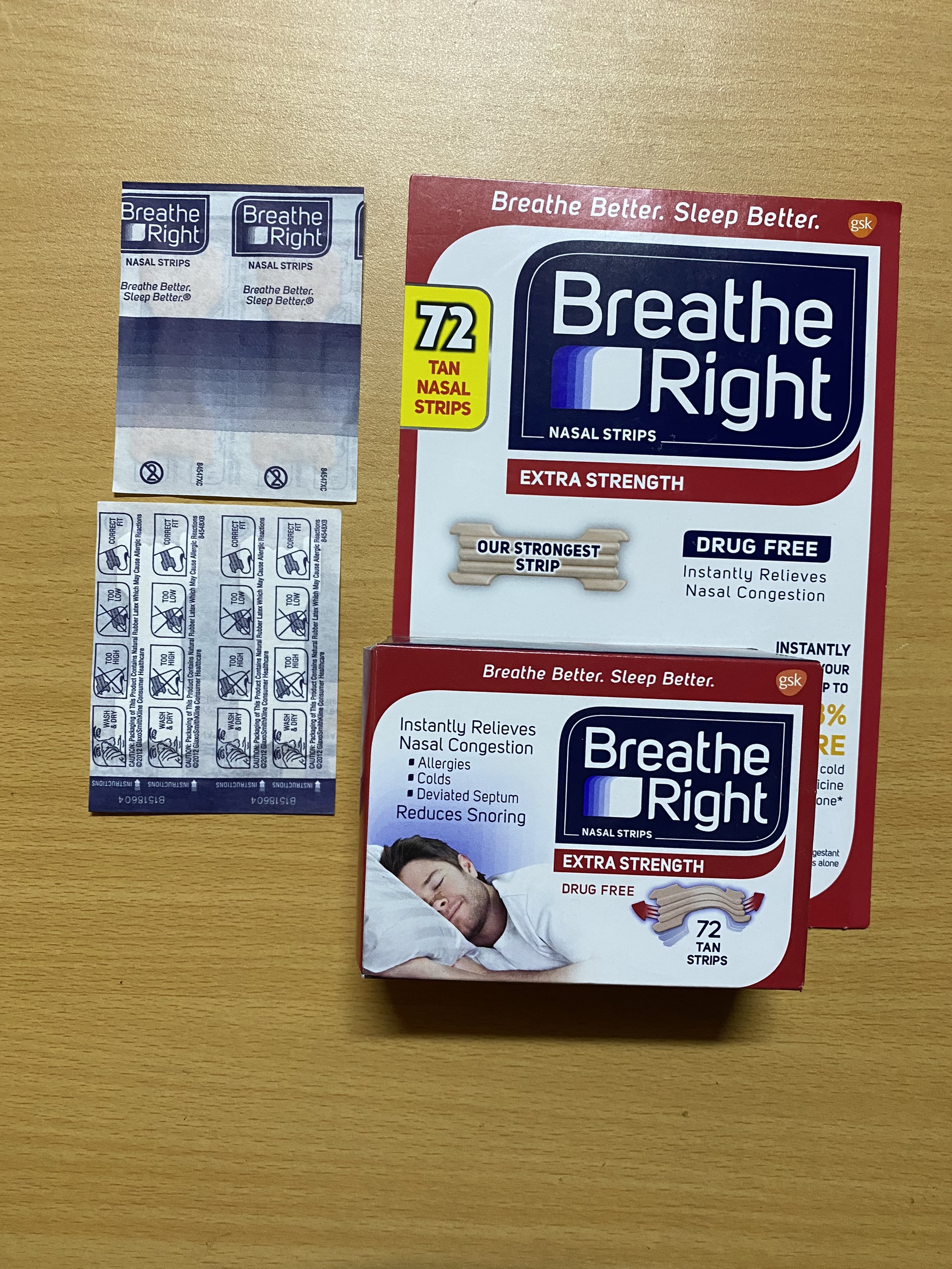 Miếng dán chống ngáy Breathe Right - Hàng Mỹ