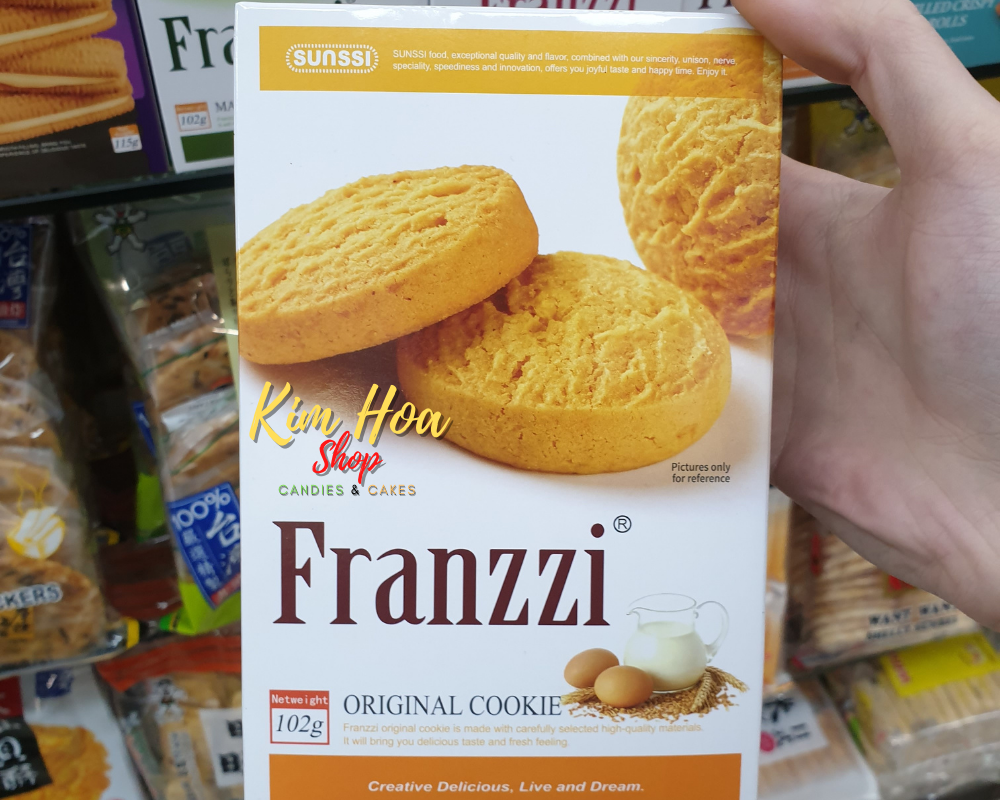 Bánh Cookie FRANZZI & FRANZZI cuộn kem đủ 5 vị với hai tùy chọn 58Gr & 115Gr hàng nhập khẩu chính ngạch từ Trung Quốc - MADE IN CHINA