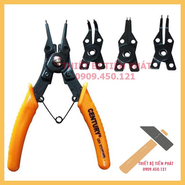 Bộ Kềm, Bộ Kìm Mở Phe Đa Năng 4 Đầu CENTURY Mã 120627-4S Chất Liệu Thép Cr-V (Chính Hãng)