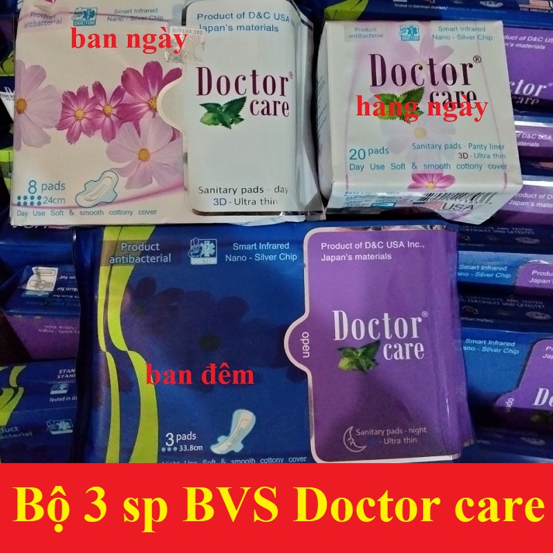 Băng Vệ Sinh Doctor Care Ban Ngày, Hàng Ngày, Ban Đêm, BVS dotor care
