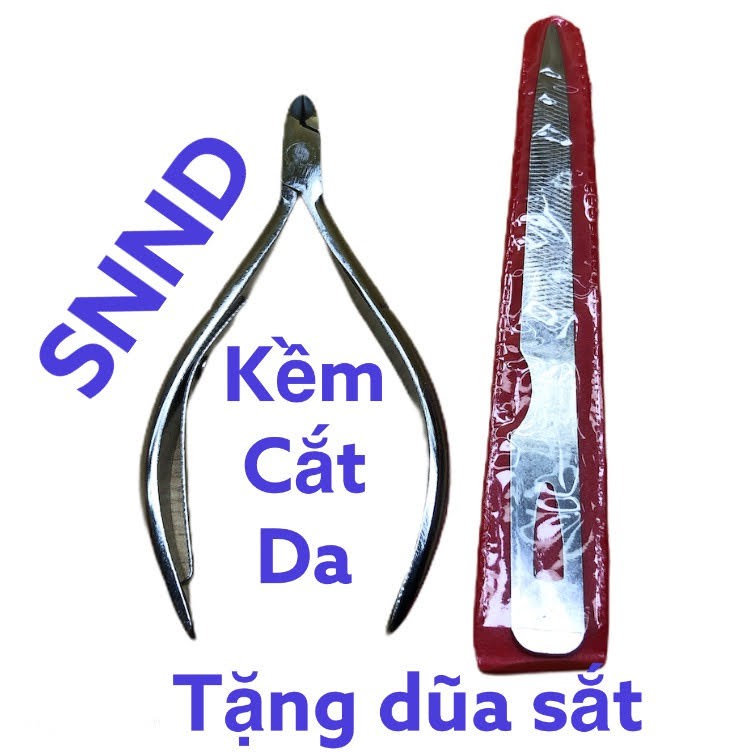 kềm cắt da tặng dũa móng sắt