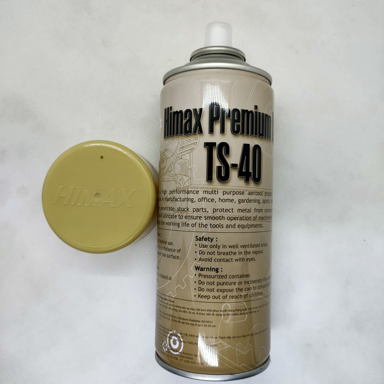 DẦU CHỐNG RỈ SÉT, BÔI TRƠN HIMAX TS40 (Himax Premium Lub 450ml)