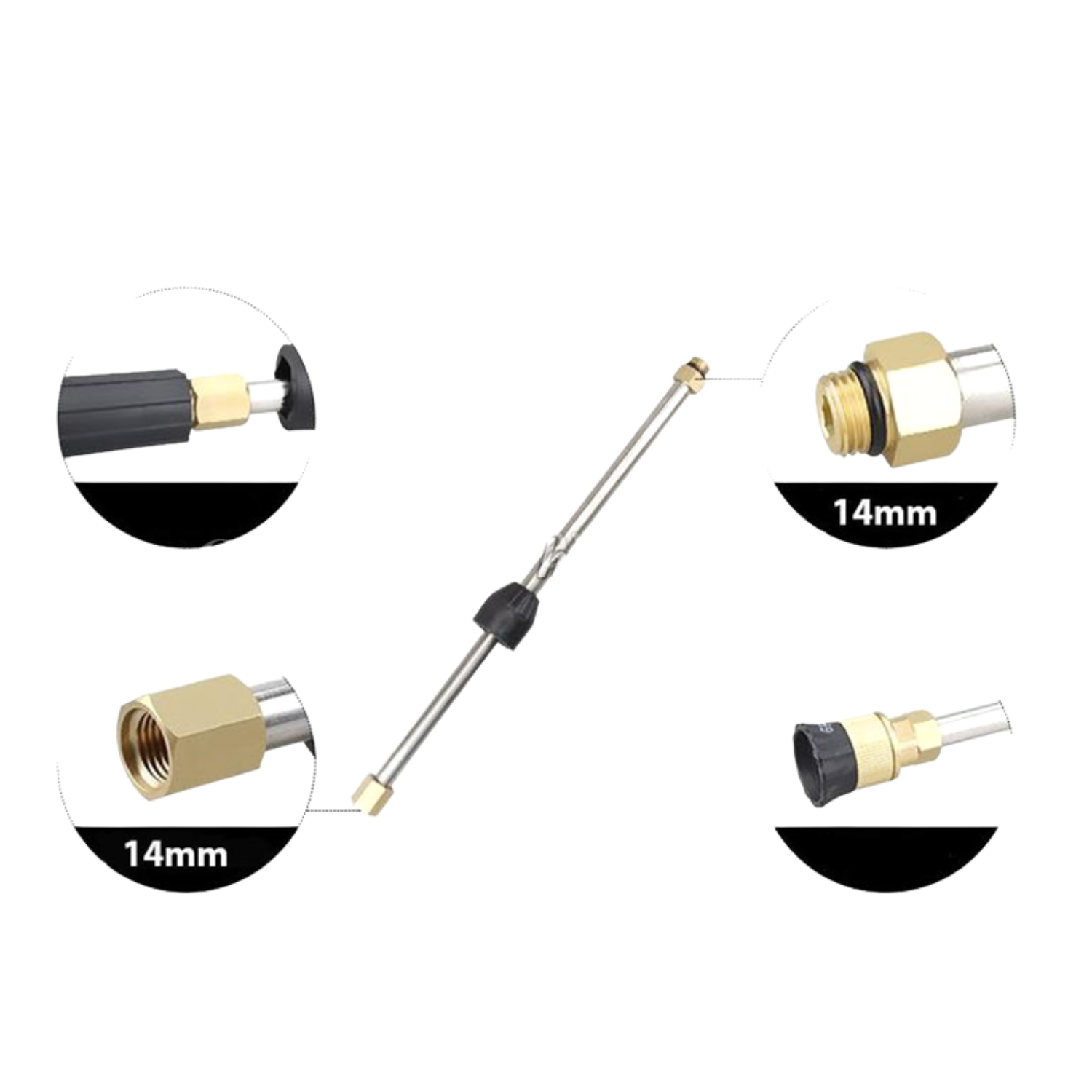 Ống nối dài cho máy rửa xe 30cm