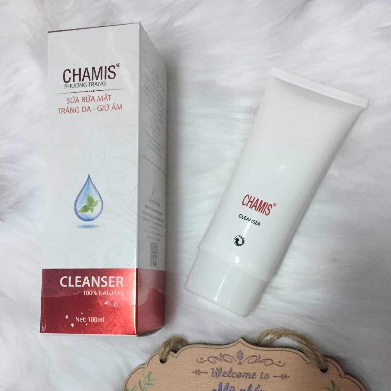Sữa rửa mặt trắng da-giữ ẩm charm cty phương trang thảo mộc