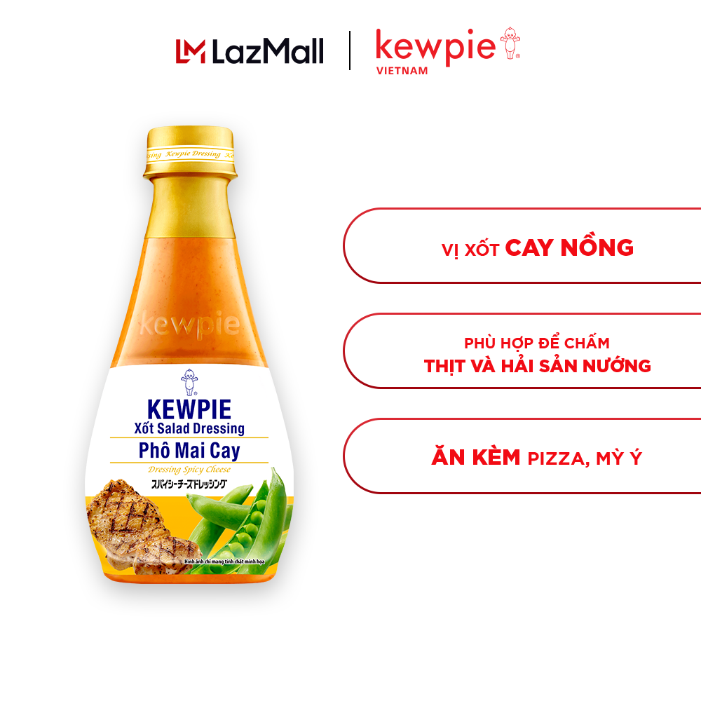 Xốt Salad Dressing Phô Mai Cay Kewpie 210ml