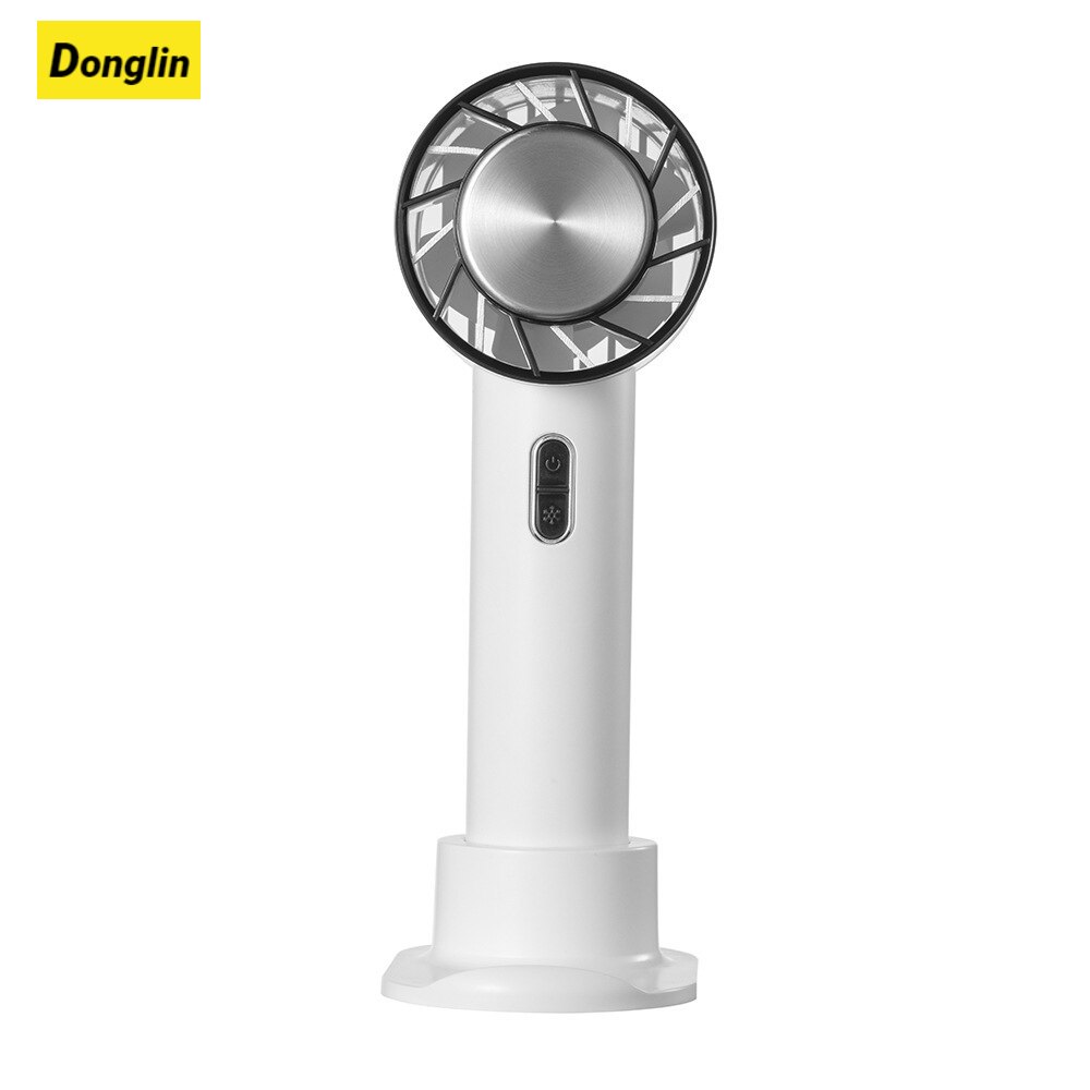 Donglin Portable Fan Semiconductor Refrigeration Cooling USB Rechargeable Mini Handheld Fan Air Cooler Outdoor Hand Fan