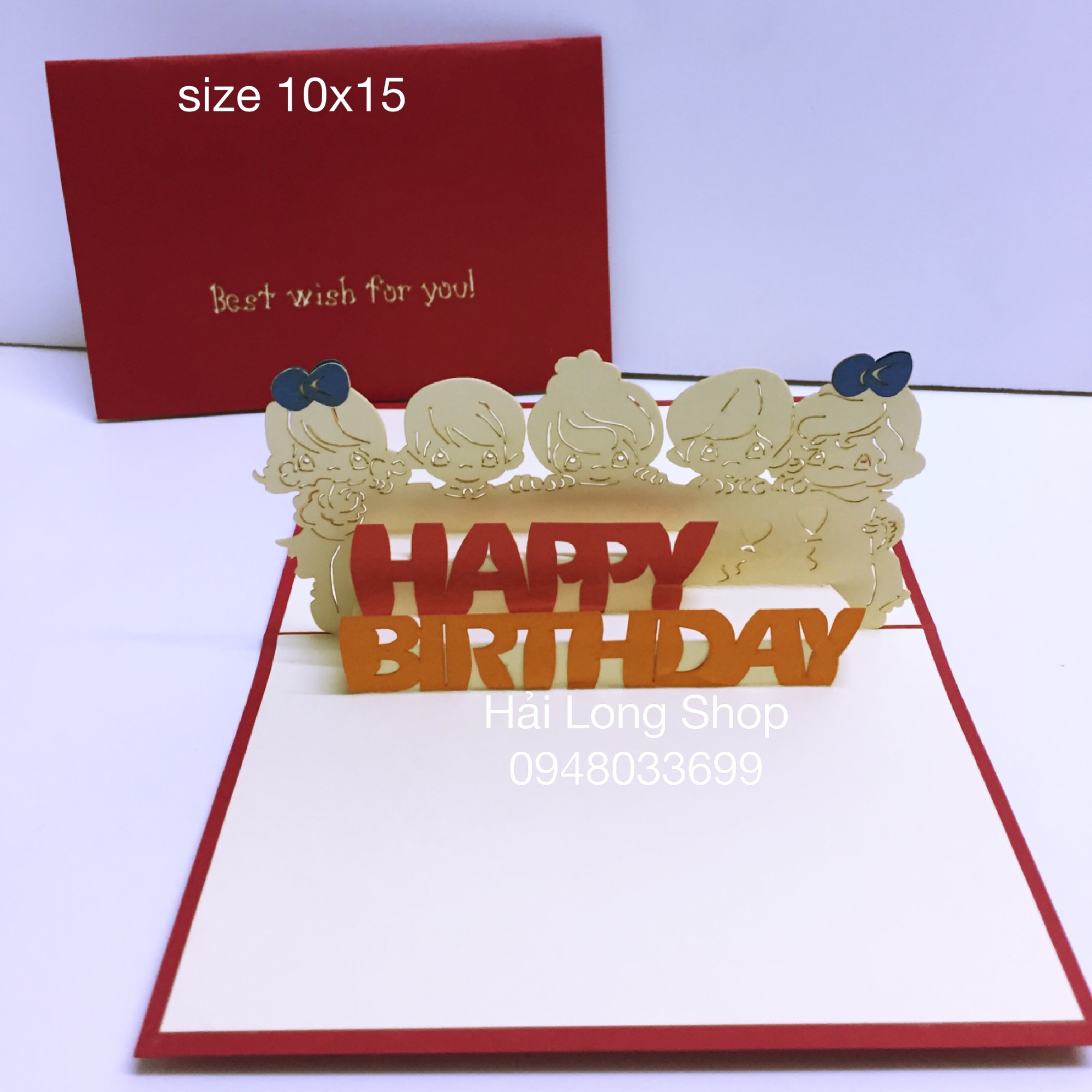 5 Em Bé - Sinh Nhật - Birthday  - Thiệp 3D