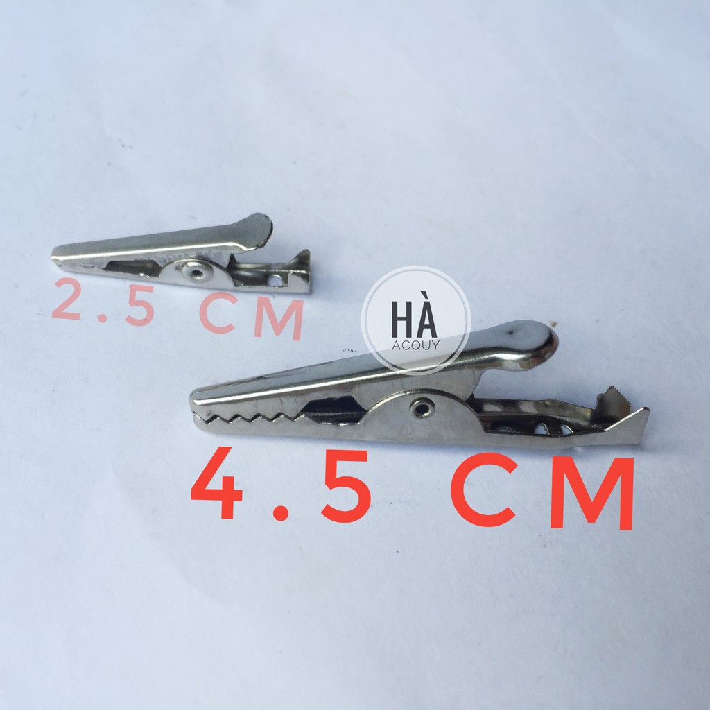 10 Pairs of Large Alligator Clips - 4.5 cm
