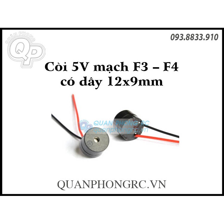 Còi báo mạch F3 - F4 có dây dành cho máy bay điều khiển từ xa