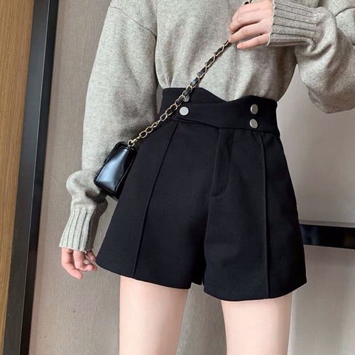 quần short cạp cao 4 cúc