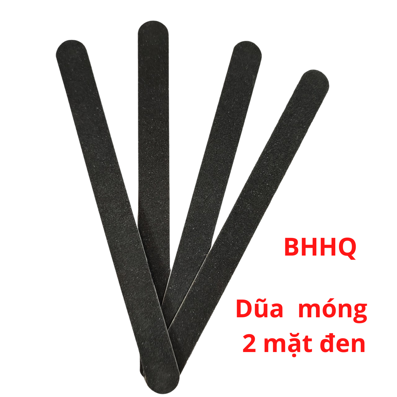 Combo 10  cây dũa móng tay,móng chân 2 mặt màu đen.