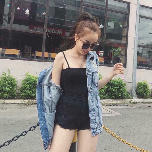 [RẺ VÔ ĐỊCH] Áo Croptop Hai Dây (Shop Bán Áo Hai Dây Đẹp)
