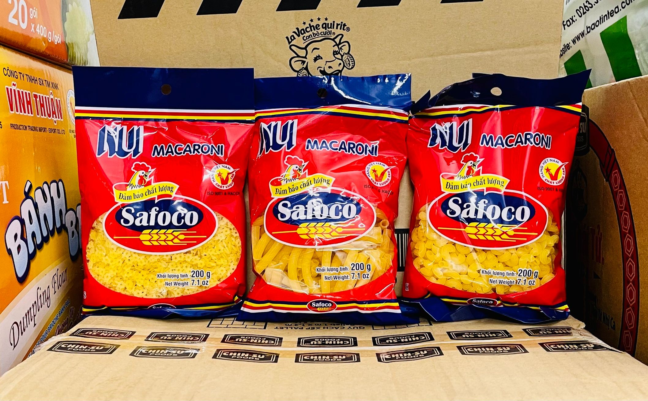 Nui ống/Nui sao/Nui chữ c Safoco gói (200g)