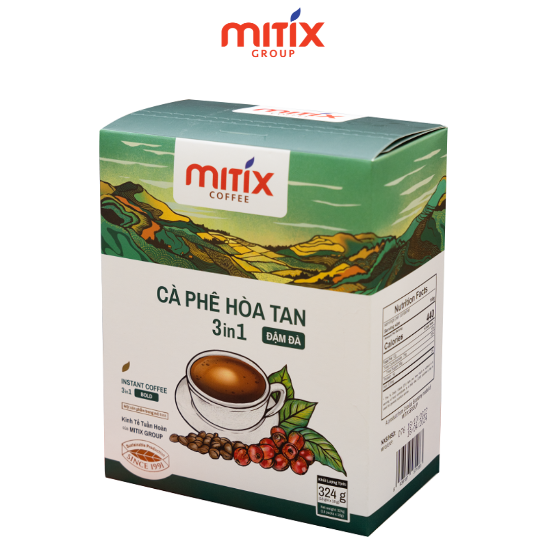 Mitix Coffee Cà phê hòa tan 3in1 Đậm đà loại 324gr