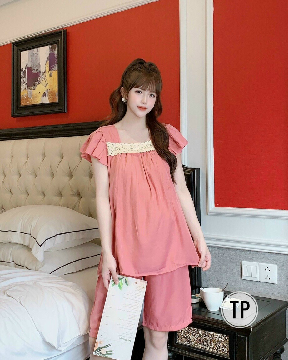 Bộ bầu mùa hè chất đũi siêu mềm mát có đủ size từ 45-70kg
