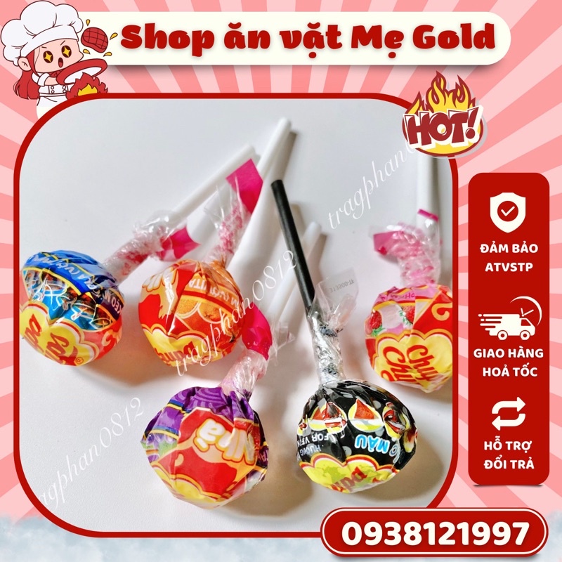Kẹo mút Chupa Chups hương hỗn hợp (que 10g)