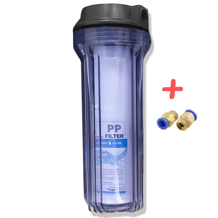 Cốc lọc phun sương kèm 2 đầu nối răng 21-8